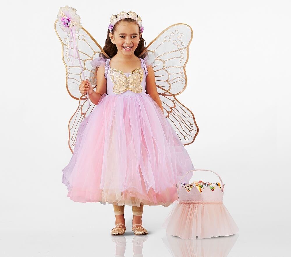 Pottery Barn Kids Lavender Butterfly Fairy Halloween Costume Toddler Size 3T/4T